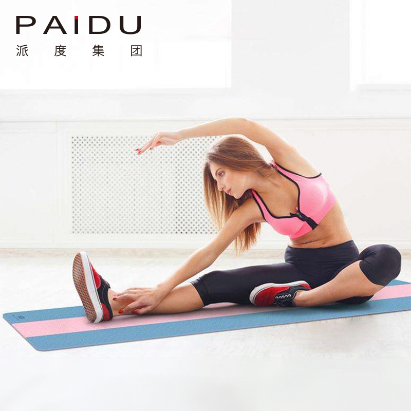 Paidu Manufacturer Durable Multi Color Tpe Color Matching Yoga Mat For Fitness Manufacturer | Paidu