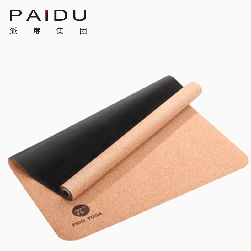 Paidu Manufacturer Cheap Quality 5Mm Wholesale Cork Rubber Yoga Mat Manufacturer