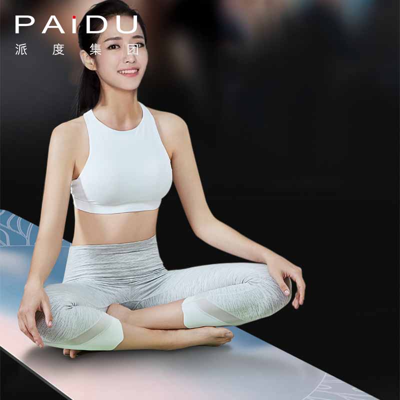 Paidu Manufacturer Customized Anti-Slip Pu Rubber Printing Yoga Mat