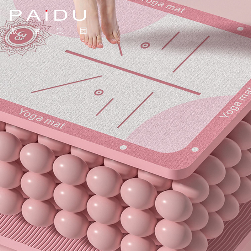 Paidu Manufacturer 183*80Cm Soft Anti-Slip Suede Tpe Printing Yoga Mat