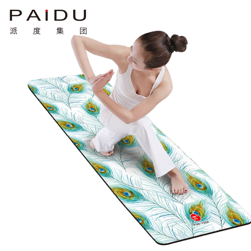 Paidu Manufacturer Customized Anti-Slip Pu Rubber Printing Yoga Mat