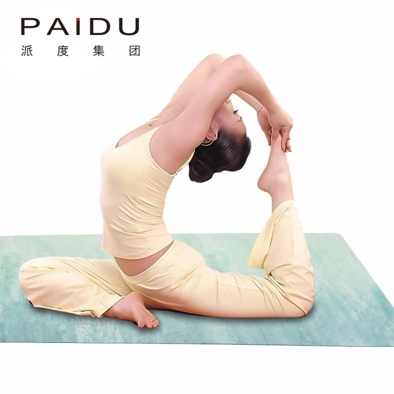 Colorful Suede Rubber Printing Yoga Mat Supplier Wholesale Paidu Manufacturer