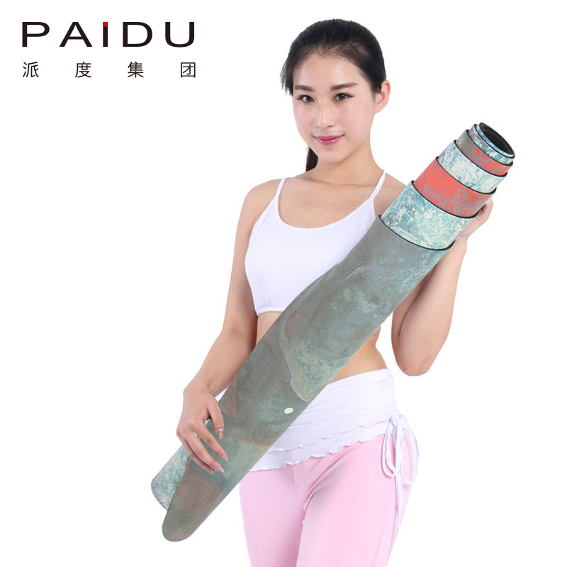 Colorful Suede Rubber Printing Yoga Mat Supplier Wholesale Paidu Manufacturer