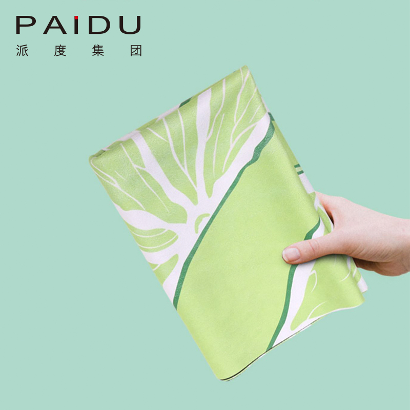Paidu Manufacturer Wholesale Anti-Slip Eco-Friendly Suede Rubber Folding Yoga Mat Manufacturer