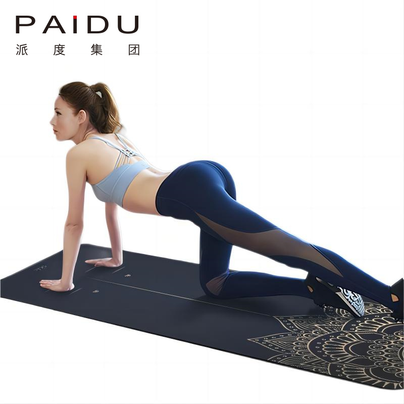Colorful Suede Rubber Printing Yoga Mat Supplier Wholesale Paidu Manufacturer