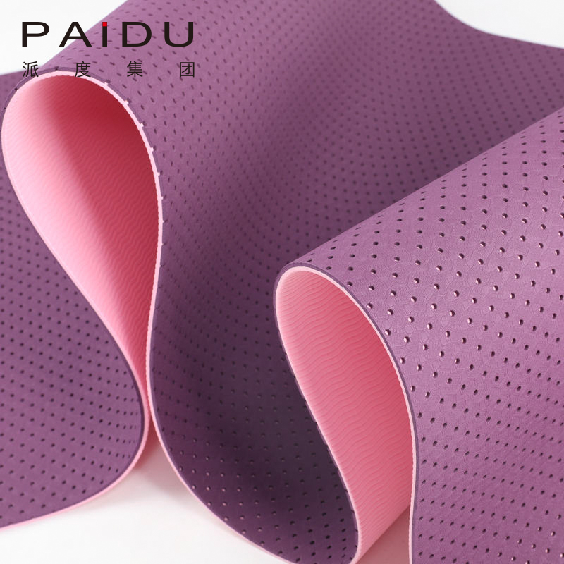 Paidu Manufacturer Quality Purple Oem&Odm Wholesale Tpe Holey Yoga Mat Manufacturer | Paidu