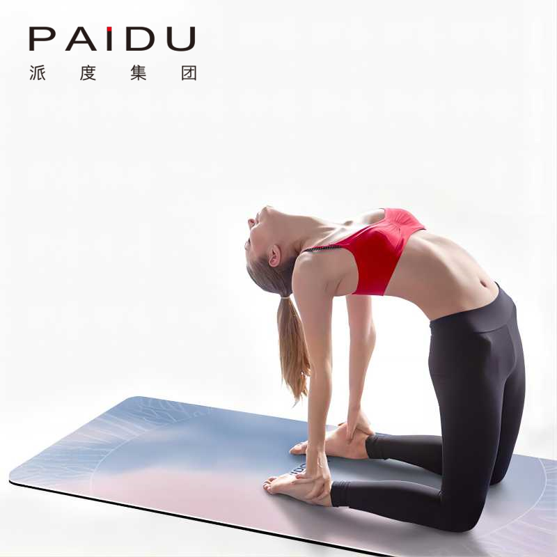 Paidu Manufacturer Customized Anti-Slip Pu Rubber Printing Yoga Mat