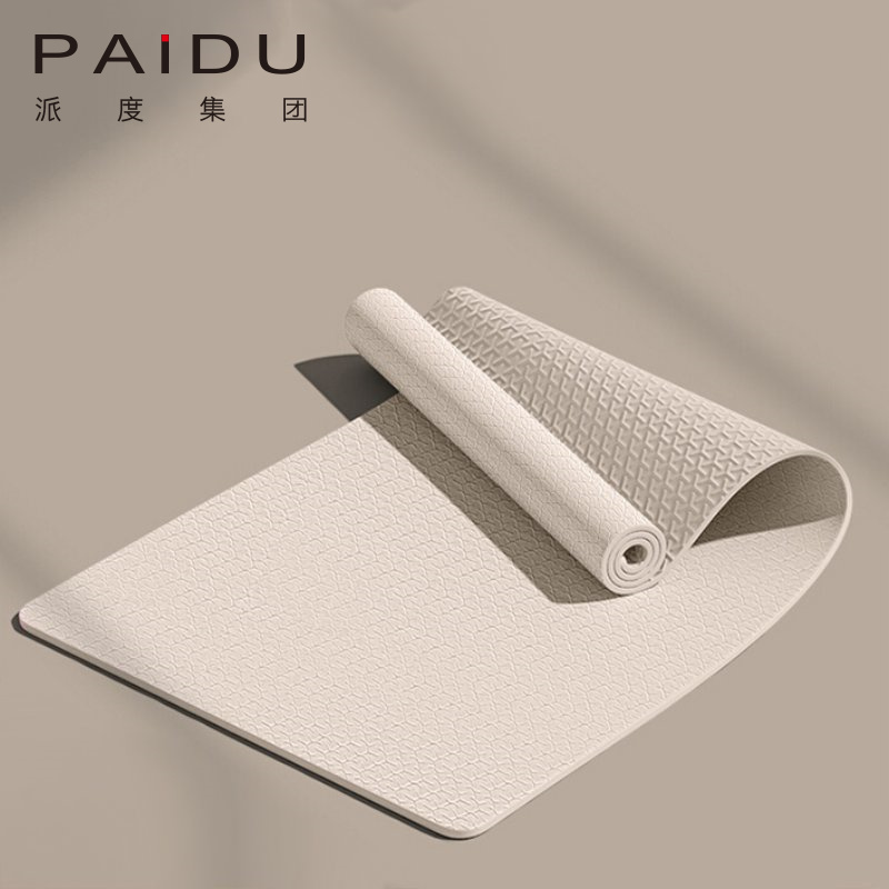 Paidu Manufacturer Quality Good Price Tpe Single Color Yoga Mat Manufacturer