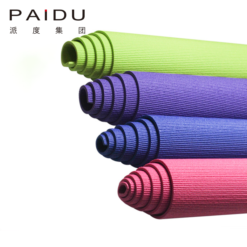 Paidu Manufacturer Customized 5mm Wholesale Pvc Yoga Mat Manufacturer