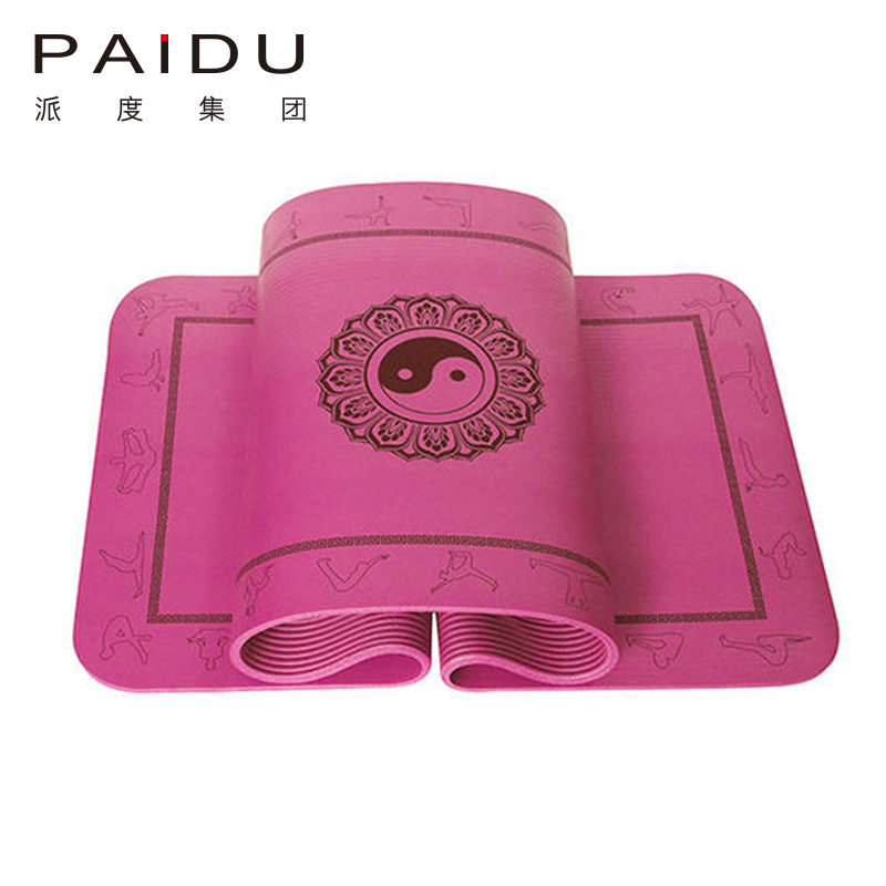 Paidu Manufacturer Quality High Density Customized Full Color Nbr Printing Yoga Mat Manufacturer