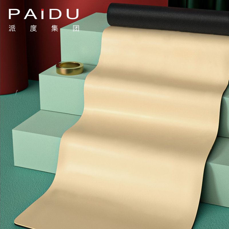 Paidu Manufacturer High Quality 183*68Cm Colorful Pu Rubber Yoga Mat Manufacturer