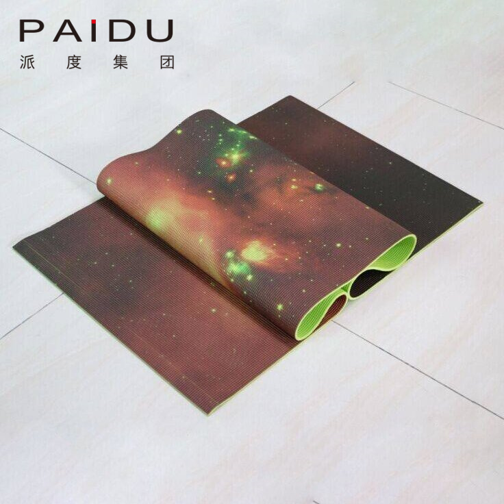 Paidu Manufacturer 173*61Cm Quality Pvc Printing Yoga Mat Manufacturer