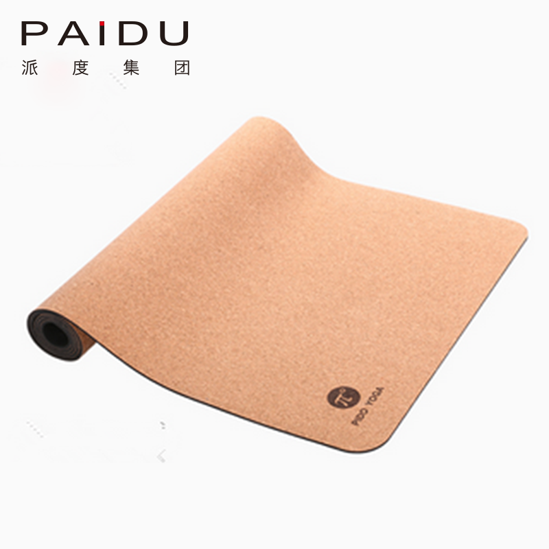 Paidu Manufacturer Cheap Quality 5Mm Wholesale Cork Rubber Yoga Mat Manufacturer