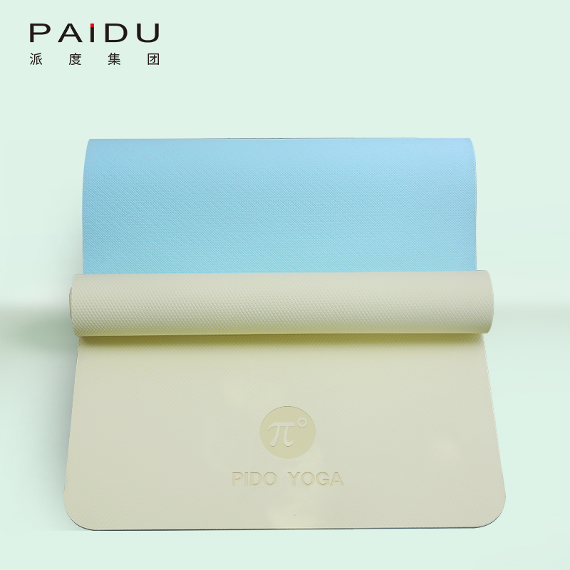 Customized Quality High Elastic Tpe Double Color 6Mm Yoga Mat Manufacturers - Paidu Supplier