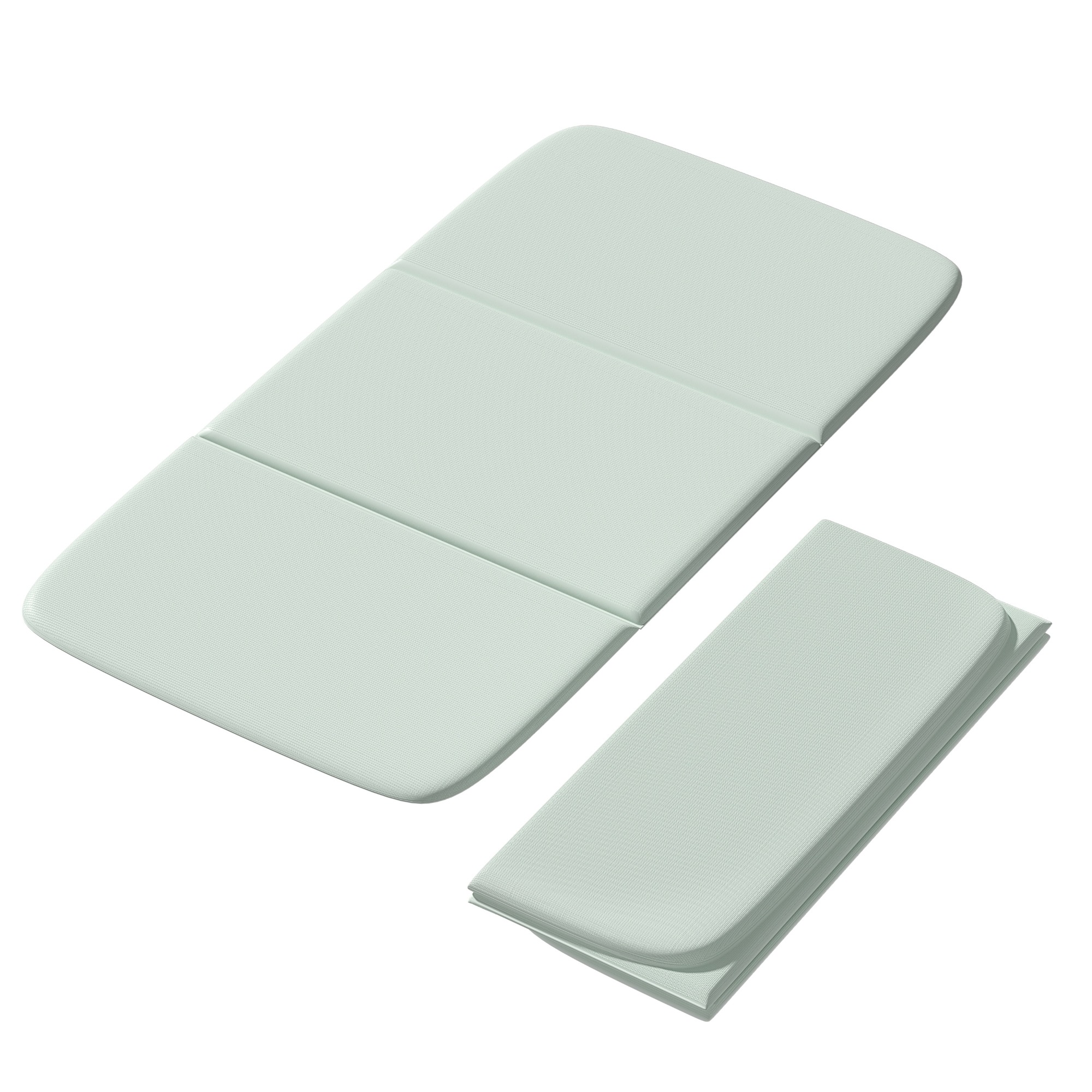 PIDO TPE Thickened Non-slip Outdoor Three-fold Yoga Mat Camping Fitness Portable Mat Green