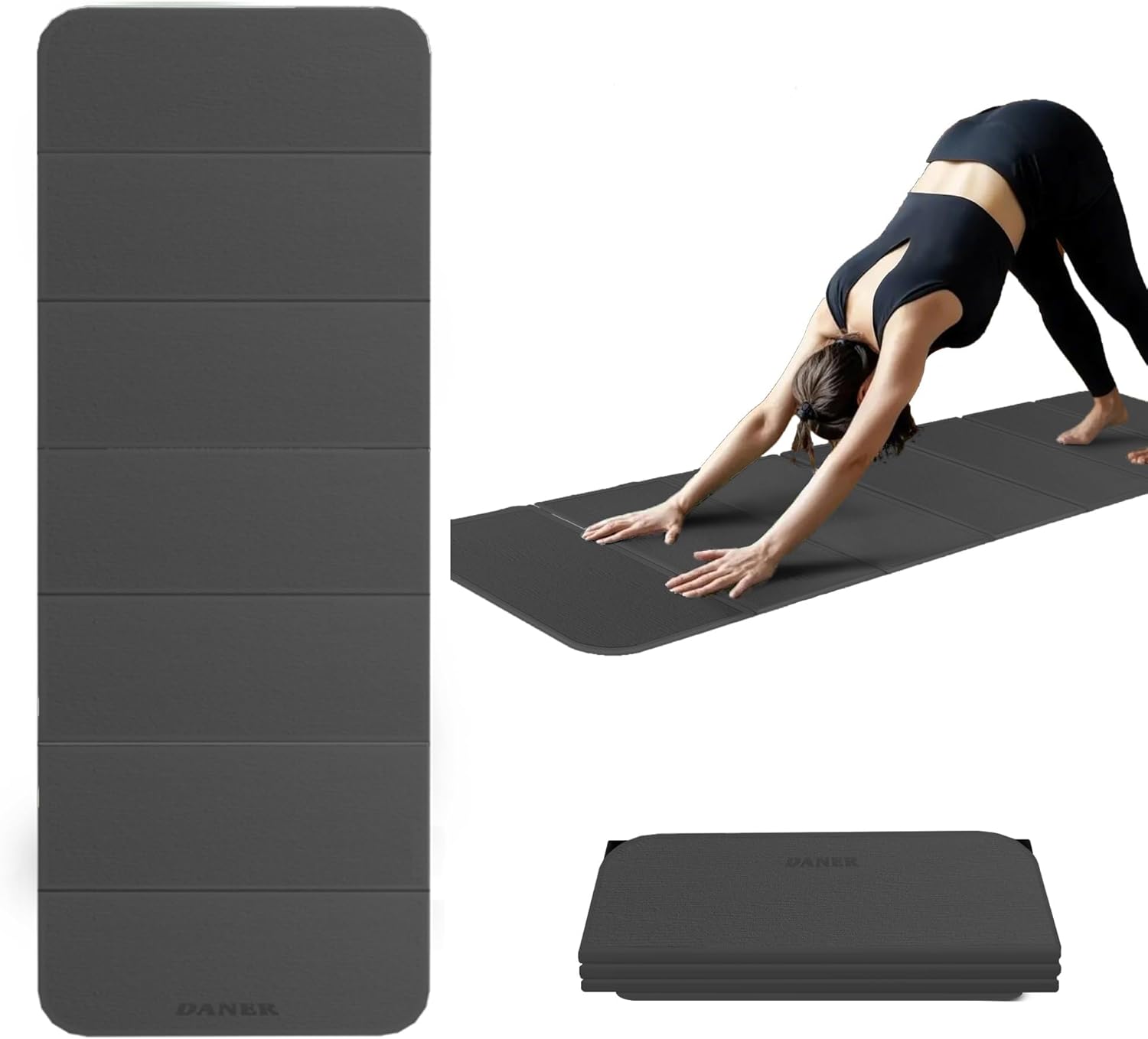 Foldable Extra Thick 1/2" Yoga Mat,Non Slip,Easy to Store for