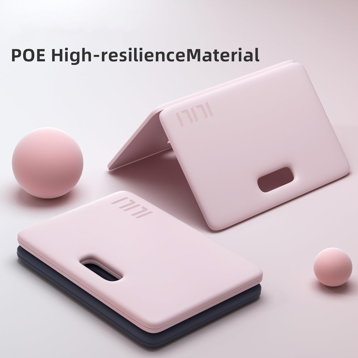 Foldable Yoga Kneeling Mat 1inch, TPE Soft Cushion for Knee Push-ups, Plank Support Pad, Elbow/Knee Support Folding Mat, Portable and Lightweight for Yoga Pilates, Fitness Exercise, Outdoor