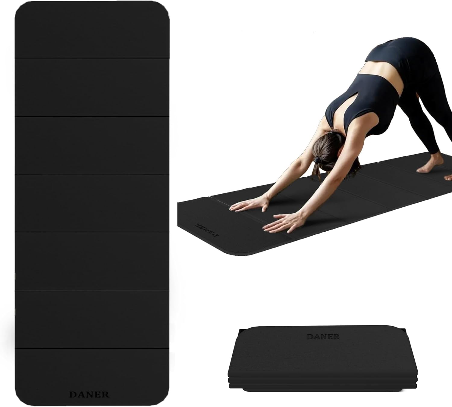 Foldable Extra Thick 1/2" Yoga Mat,Non Slip,Easy to Store for