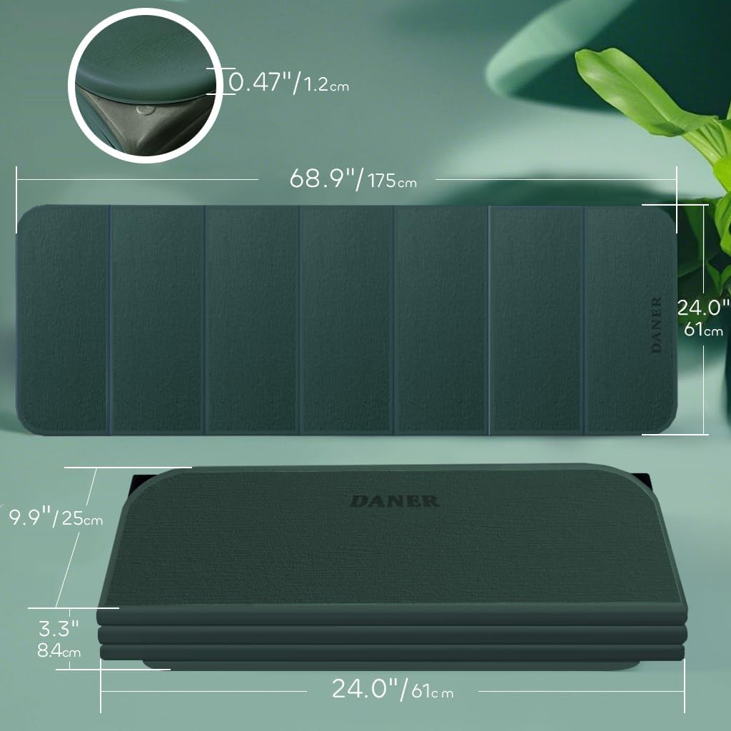 Foldable Extra Thick 1/2" Yoga Mat,Non Slip,Easy to Store for