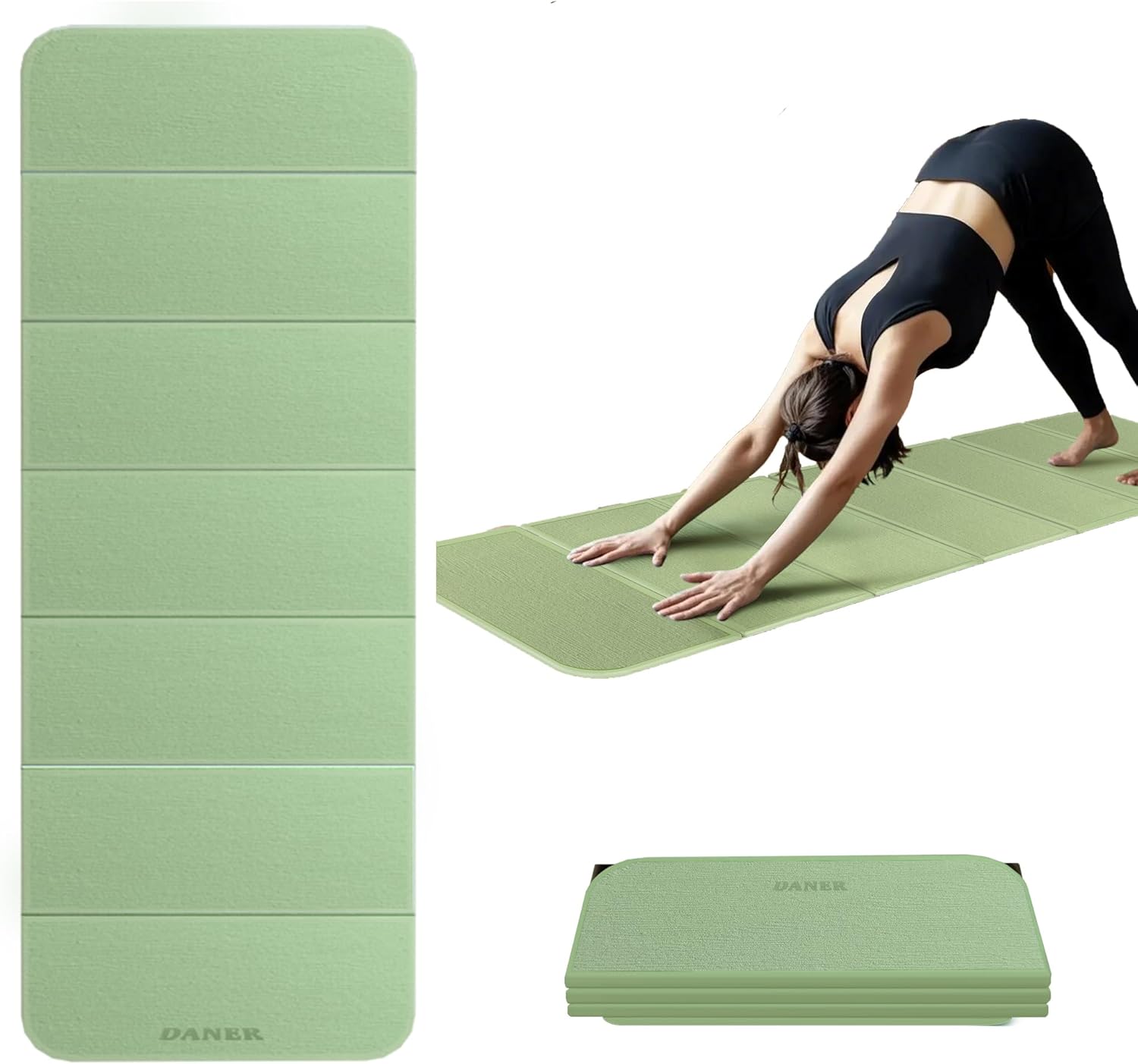Foldable Extra Thick 1/2" Yoga Mat,Non Slip,Easy to Store for