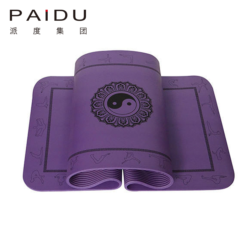 Paidu Manufacturer Quality High Density Customized Full Color Nbr Printing Yoga Mat Manufacturer