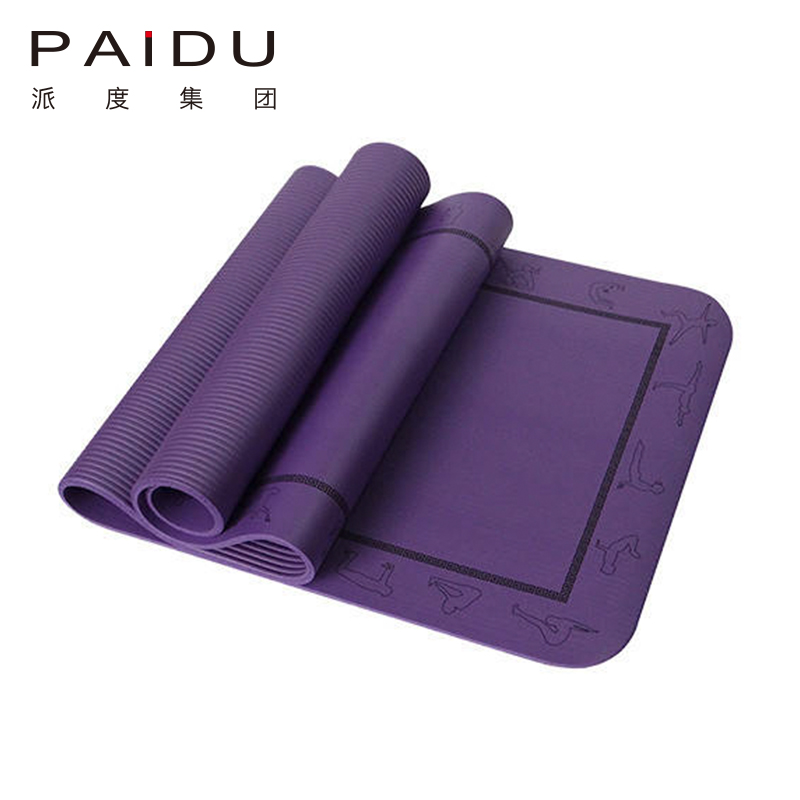Paidu Manufacturer Quality High Density Customized Full Color Nbr Printing Yoga Mat Manufacturer