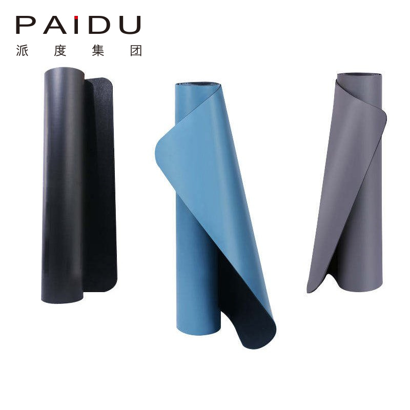 Paidu Manufacturer High Quality 183*68Cm Colorful Pu Rubber Yoga Mat Manufacturer