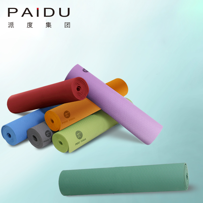 Paidu Manufacturer Quality Oem&Odm Cheap Tpe Single Color Yoga Mat Manufacturer