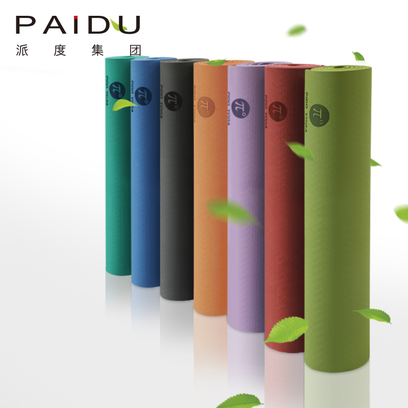 Paidu Manufacturer Quality Oem&Odm Cheap Tpe Single Color Yoga Mat Manufacturer