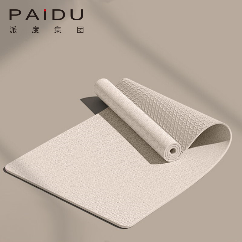 Paidu Manufacturer Quality Thick Non-Slip Tpe Single Color Yoga Mat Supplier&Manufacturer