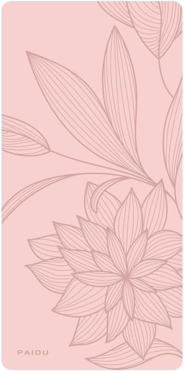 PIDO large yoga mat extra wide and thick mat widened and thickened sports fitness mattress grip rope skipping mat Pink