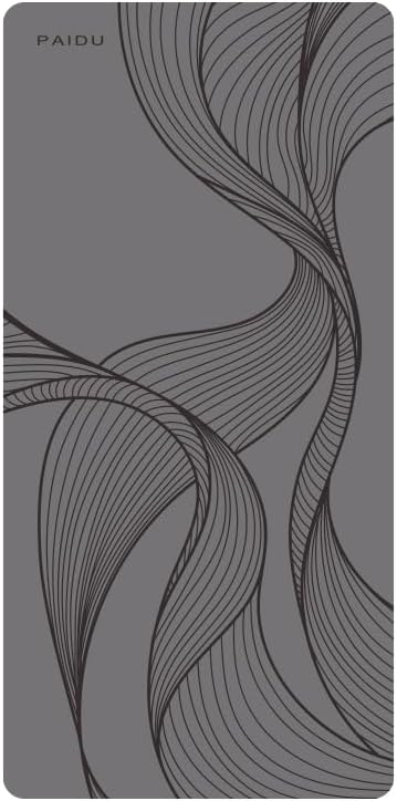 PIDO large yoga mat extra wide and thick mat widened and thickened sports fitness mattress grip rope skipping mat Grey