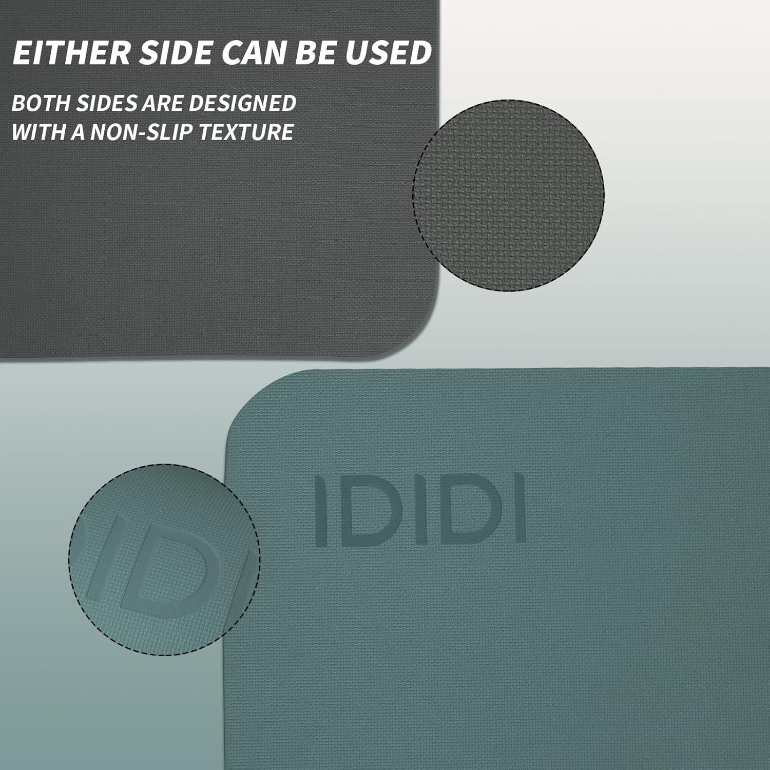 Yoga Mat with Strap,Non-Skid Workout Mat,8mm Thick Yoga Mat,POE Yoga Mats for Women Men Kids,Exercise Mat with Easy-Cinch,72